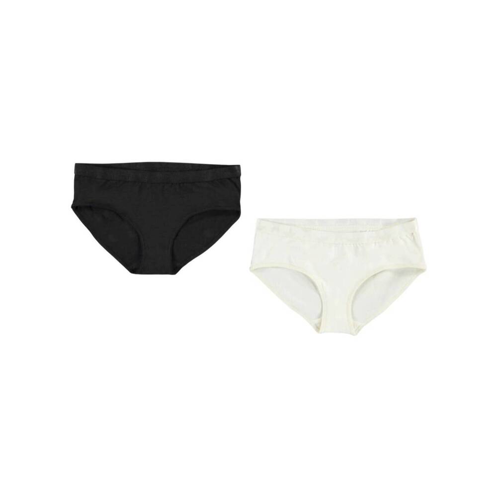 NEW MOLO girl's jana two pack panty set in black star